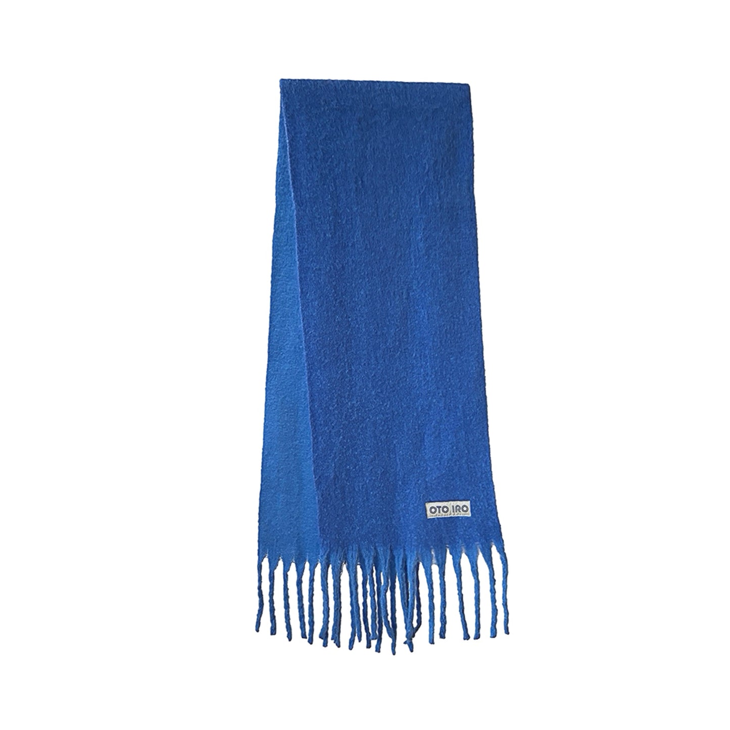 Blue Two Tone Cashmere Blend Large Shawl